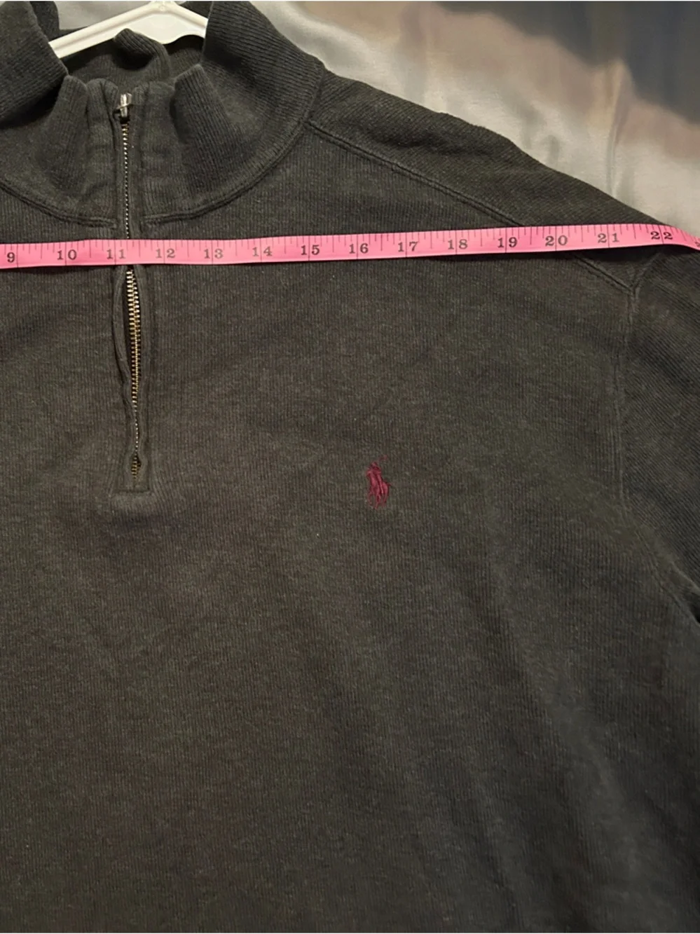Polo by Ralph Lauren Charcoal/Gray Pullover Quarter Zip. Men’s Size XL.